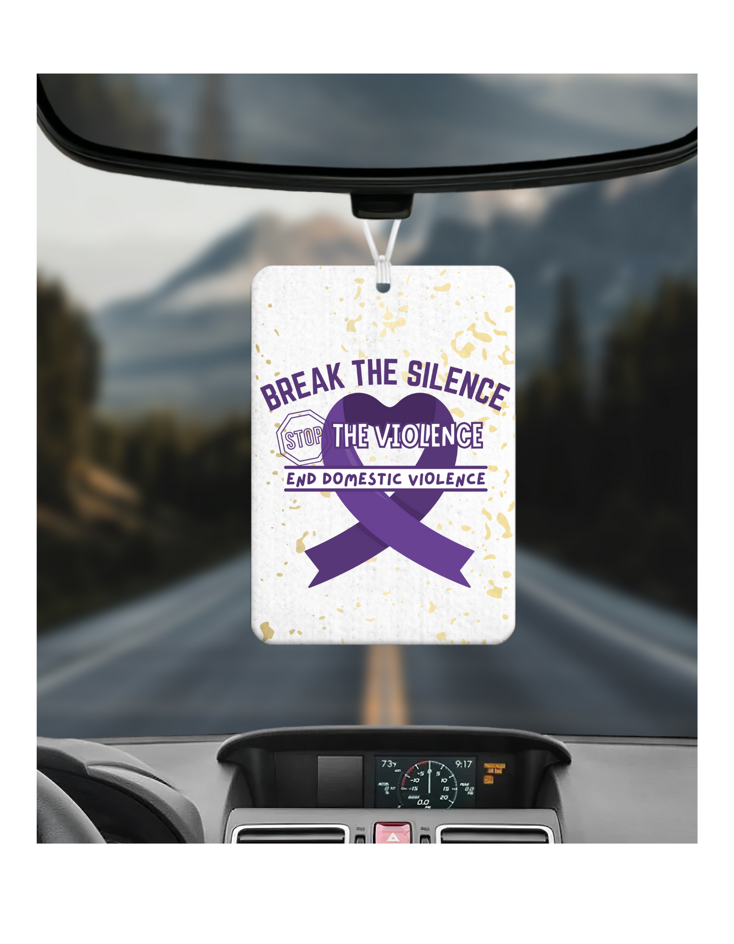 Domestic Violence Awareness Car Air Freshener