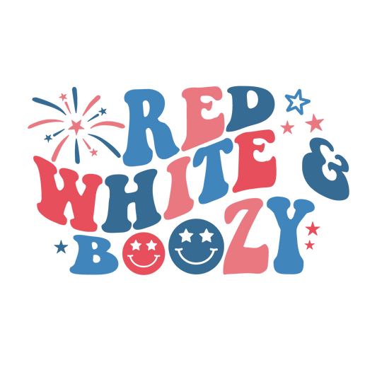 Red white & Boozy Heat Transfer